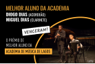 Diogo Dias e Miguel Dias venceram o prémio Melhor Aluno da Academia. Muitos parabéns!